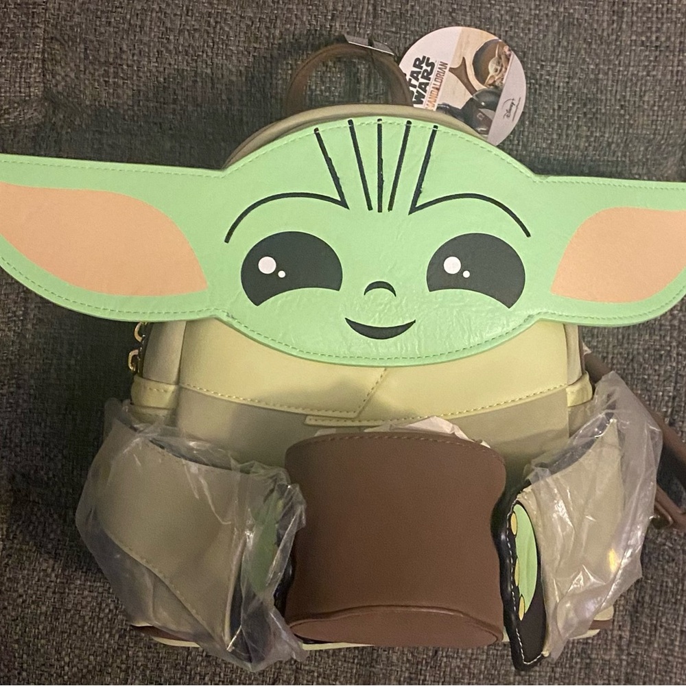 Loungefly Green and Brown Character Backpack